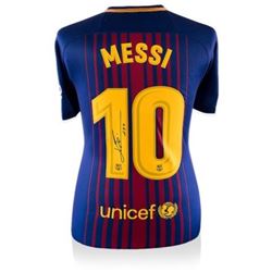 Lionel Messi Signed Barcelona Jersey (Messi COA)