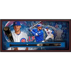 Kris Bryant Signed 49.5x23.5x3.5 Custom Framed Chandler Player Model KB17 Baseball Bat Shadowbox Dis