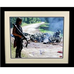 Norman Reedus Signed "The Walking Dead" 23x27 Custom Framed Photo Display (Radtke COA)