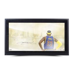 LeBron James Signed Cavaliers "My City" 24x42 Custom Framed Limited Edition Photo (UDA)