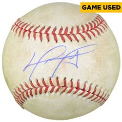 David Ortiz Signed 2016 Final Season OML Game-Used Baseball (MLB)