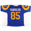 Image 1 : Jack Youngblood Signed Rams Throwback Jersey Inscribed "HOF 01" (Schwartz COA)