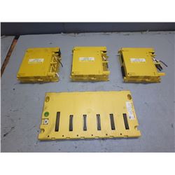 FANUC A03B-0819-C002 ABU05A; W/ 3 MODULES *SEE PICS FOR NUMBERS*