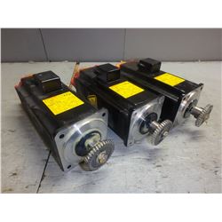 FANUC *LOT OF 3* A06B-0377-B175 AC SERVO MOTORS W/ A860-0360-T001 PULSECODER