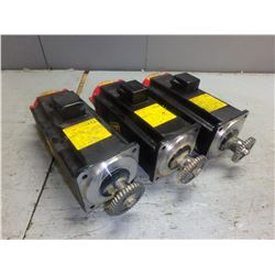 FANUC *LOT OF 3* A06B-0377-B175 AC SERVO MOTORS W/ A860-0360-T001 PULSECODER