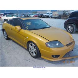 2006 - HYUNDAI TIBURON // SALVAGE TITLE