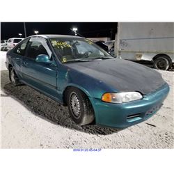 1995 - HONDA CIVIC EX // SALVAGE TITLE