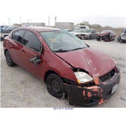 2007 - NISSAN SENTRA // REBUILT SALVAGE