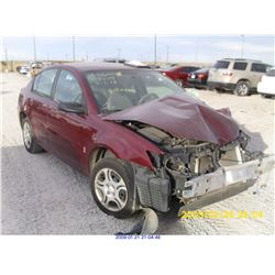 2003 - SATURN ION // SALVAGE TITLE // EXPORT