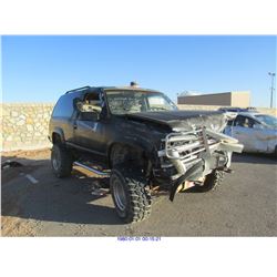 1993 - CHEVROLET BLAZER // REBUILT SALVAGE // PARTS ONLY