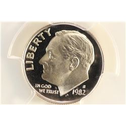 1982-S ROOSEVELT DIME PCGS PR69 DCAM