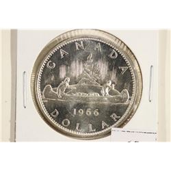 1966 CANADA SILVER DOLLAR BRILLIANT UNC