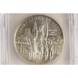 2002-W WEST POINT COMMEMORATIVE DOLLAR ICG MS70