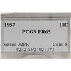 Image 3 : 1957 SILVER ROOSEVELT DIME PCGS PR65