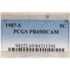 Image 3 : 1987-S JEFFERSON NICKEL PCGS PR69 DCAM