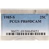 Image 3 : 1985-S WASHINGTON QUARTER PCGS PR69 DCAM