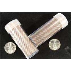 $10 ROLLS OF 2011-P & D GETTYSBURG QUARTERS UNC