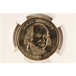 2007-P JAMES MADISON DOLLAR NGC BRILLIANT UNC