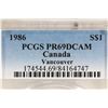 Image 3 : 1986 CANADA VANCOUVER SILVER DOLLAR PCGS PR69 DCAM
