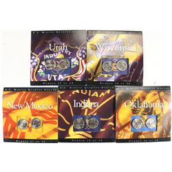 5-US MINT QUARTER P & D SETS 2002 INDIANA, 2008