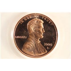 2000-S LINCOLN CENT PCGS PR69RD DCAM