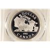 Image 1 : 1981 CANADA TRANS-CAN SILVER DOLLAR PCGS PR69 DCAM