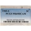Image 3 : 1985-S JEFFERSON NICKEL PCGS PR69 DCAM