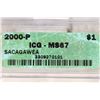 Image 3 : 2000-P SACAGAWEA DOLLAR ICG MS67