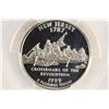 Image 1 : 1999-S SILVER NEW JERSEY QUARTER PCGS PR69 DCAM