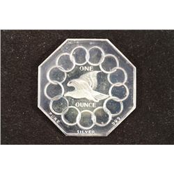 1 TROY OZ .999 PURE SILVER PROOF TOKEN