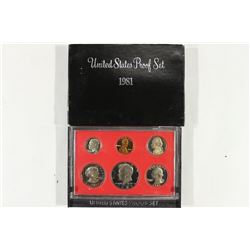 1981 US PROOF SET (WITH BOX)