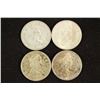 Image 2 : 4 ASSORTED CANADA SILVER 25 CENTS