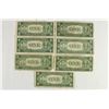 Image 2 : 7 ASSORTED 1935 $1 SILVER CERTIFICATES