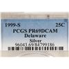 Image 3 : 1999-S SILVER DELAWARE QUARTER PCGS PR69 DCAM