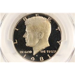 1981-S TYPE I KENNEDY HALF DOLLAR PCGS PR69 DCAM
