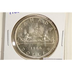 1966 CANADA SILVER DOLLAR UNC