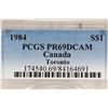 Image 3 : 1984 CANADA TORONTO SILVER DOLLAR PCGS PR69 DCAM