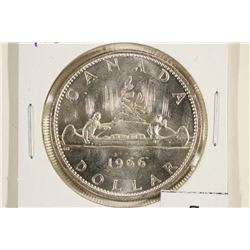 1966 CANADA SILVER DOLLAR UNC