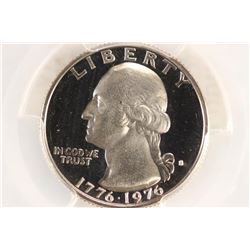 1976-S WASHINGTON QUARTER PCGS PR69 DCAM