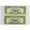 Image 2 : 1953-B & 1963 $5 US NOTES RED SEALS