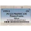 Image 3 : 1999-S SILVER PENNSYLVANIA QUARTER PCGS PR69 DCAM