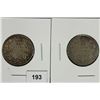 Image 1 : 1917 & 1919 CANADA SILVER 25 CENTS