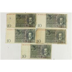 5-1929 GERMAN 10 MARK NOTES