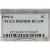Image 3 : 1999-S LINCOLN CENT PCGS PR69RD DCAM