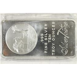 10 TROY OZ. .999 FINE SILVER PROOF INGOT