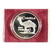 Image 1 : 1 TROY OZ .999 FINE SILVER PROOF ROUND "THE CAMELS