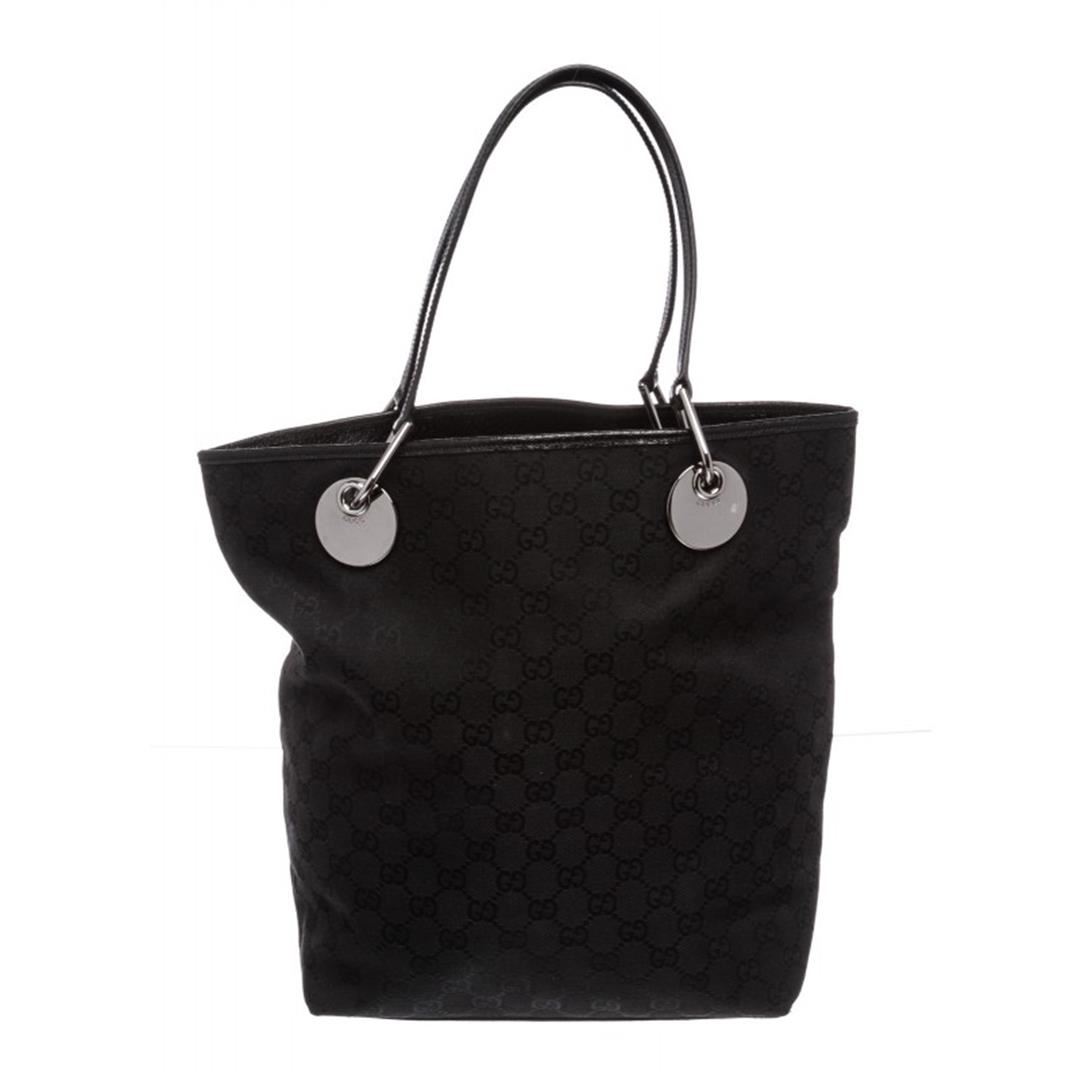 black canvas gucci bag