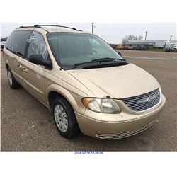 2001 - CHRYSLER TOWN AND COUNTRY//TEXAS REGISTRATION ONLY