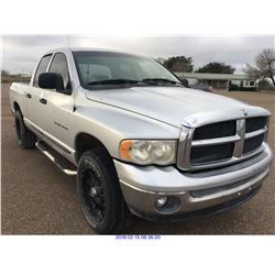 2004 - DODGE RAM1500//TEXAS REGISTRATION ONLY
