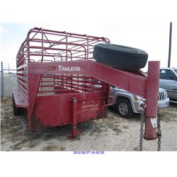 2001 - CATTLE TRAILER//TEXAS REGISTRATION ONLY
